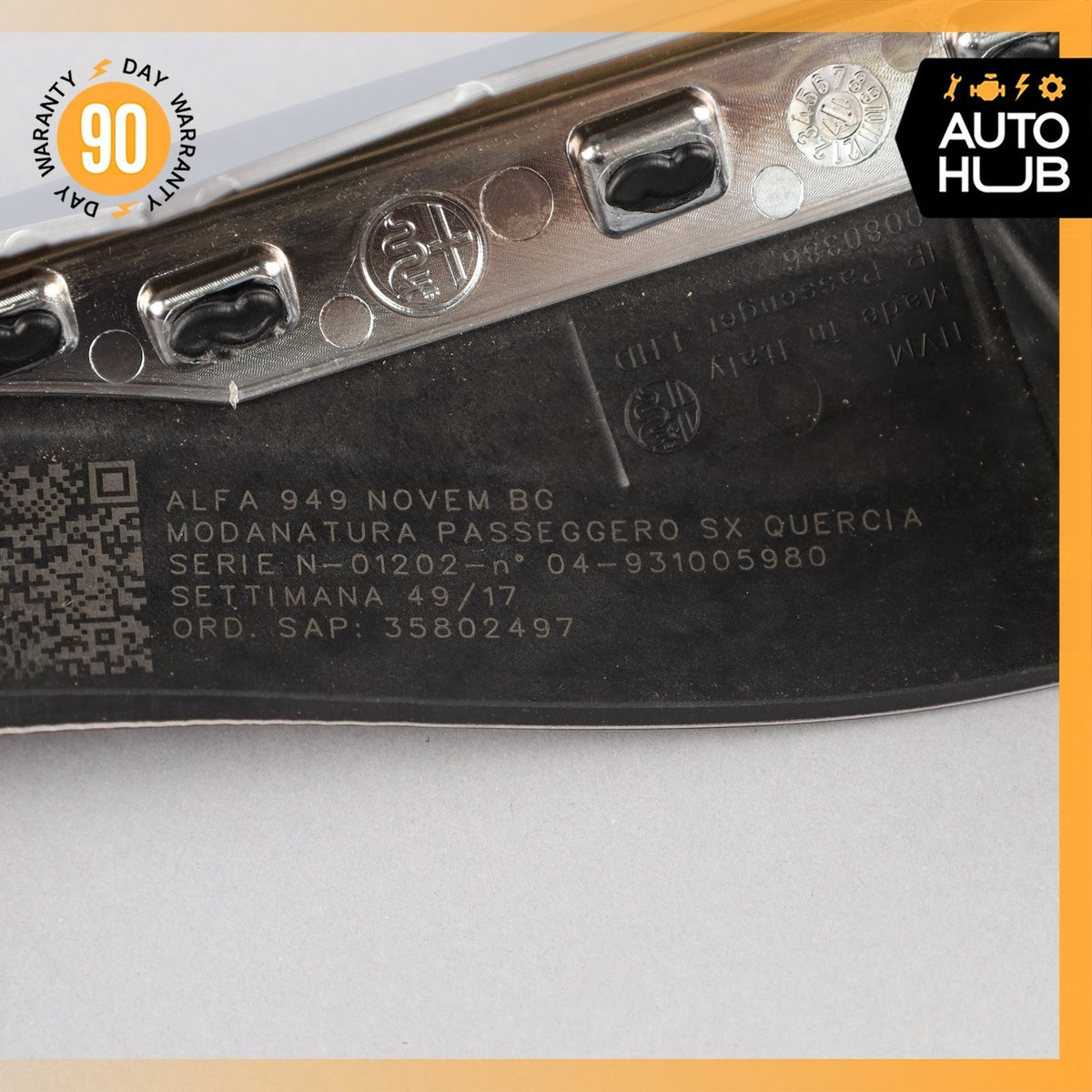 17-23 Alfa Romeo 949 Stelvio Dash Dashboard Wood Trim OEM 72k - photo 17