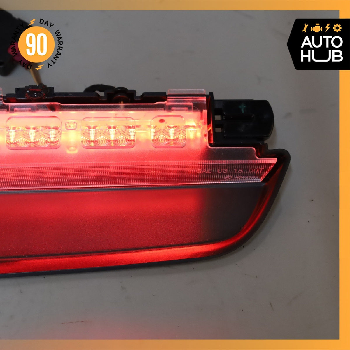 BMW G12 750Li Trunk 3rd Third Brake Stop Light Lamp 63257342972 OEM - photo 5