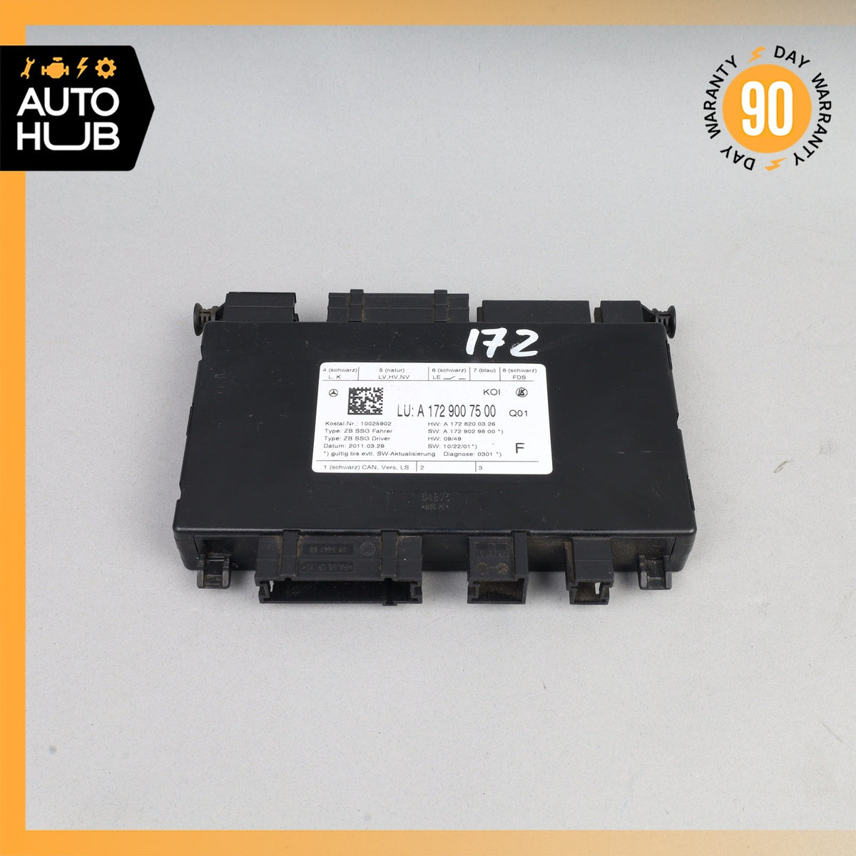 08-18 Mercedes R172 SLK350 E550 CLS63 Seat Control Module Front Left Side OEM - photo 3