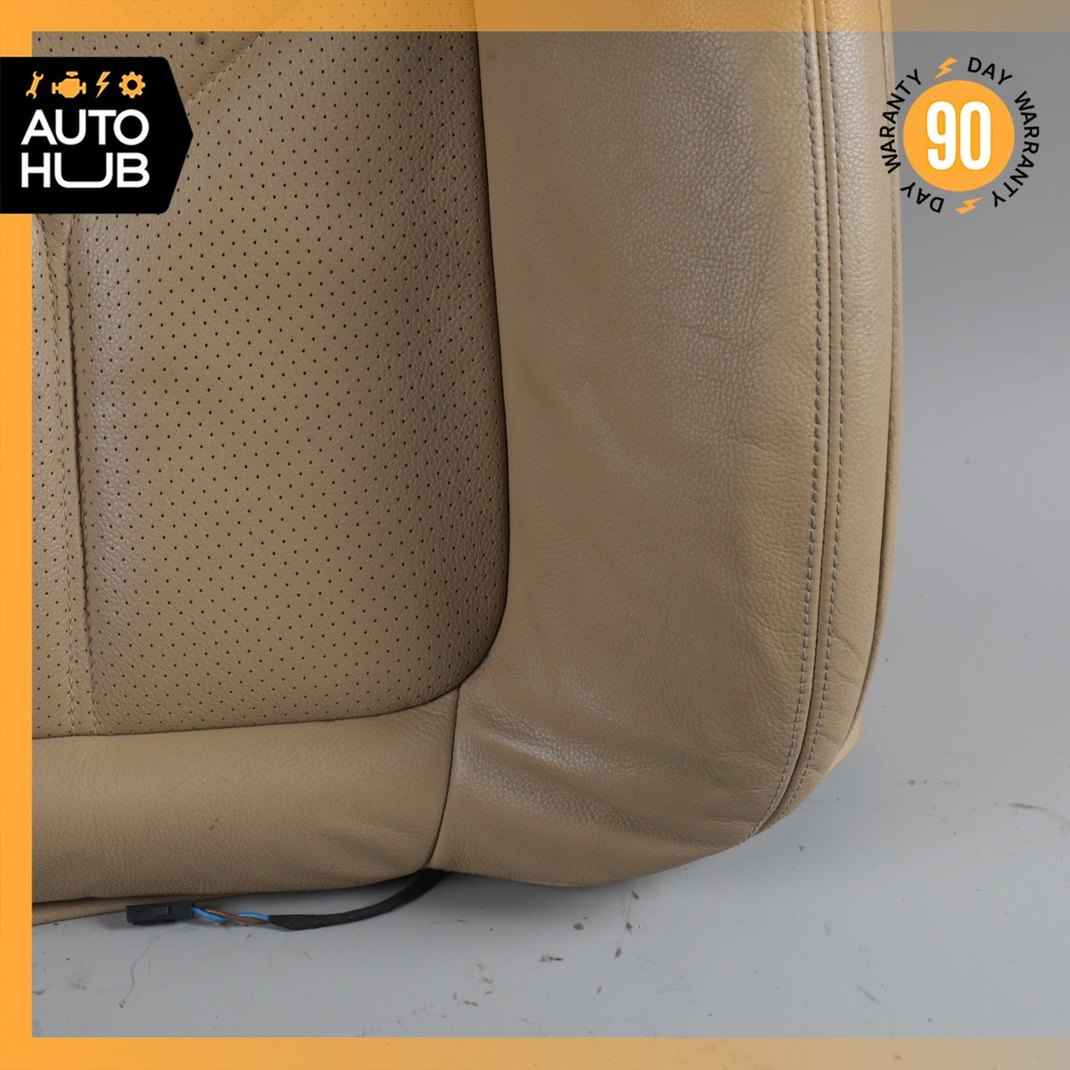11-18 Porsche Cayenne 958 Front Left Side Seat Upper Cushion Beige OEM - photo 5
