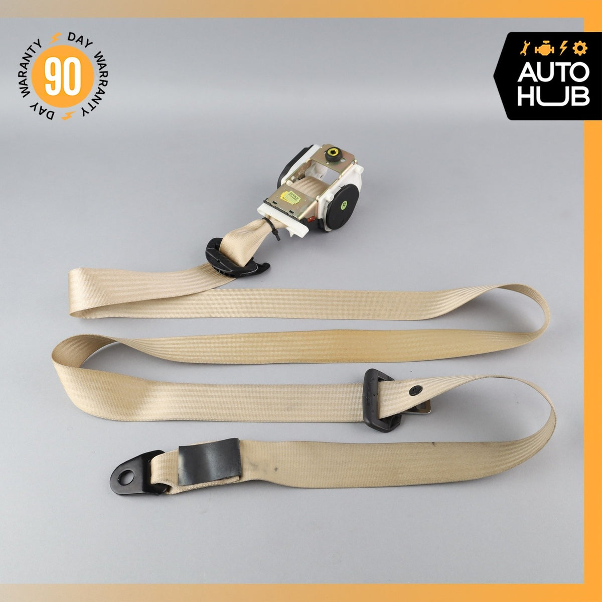 99-04 Bentley Arnage / RR Seraph Front Right Side Seat Belt Retractor Beige OEM - photo 9