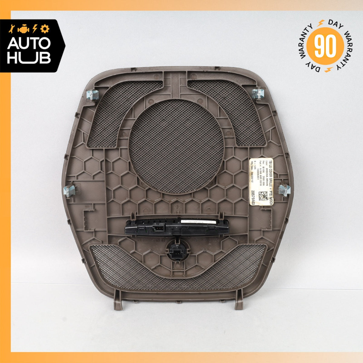 12-19 Mercedes W166 ML450 GLS550 Dashboard Dash Grille Speaker Cover Brown OEM - photo 5