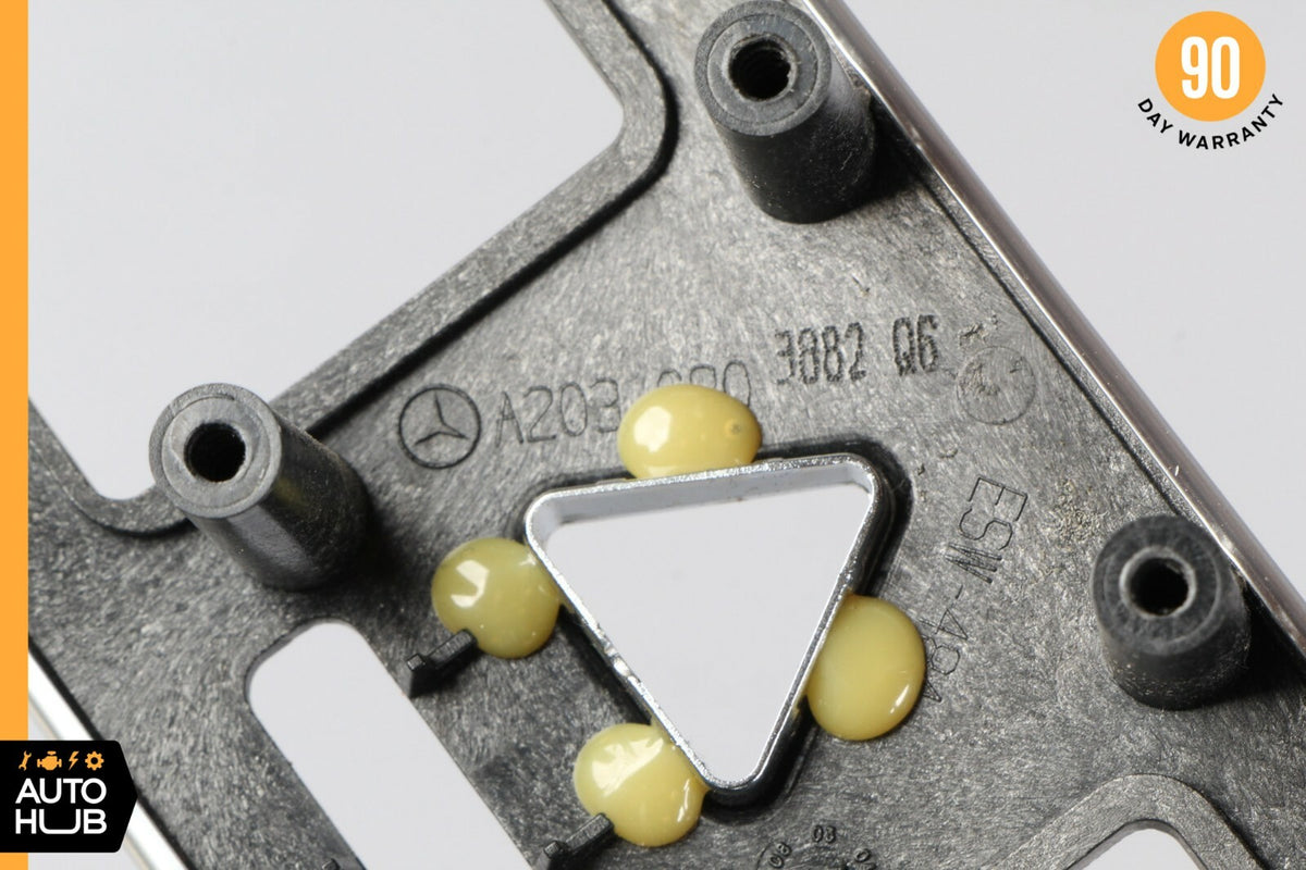 05-07 Mercedes W203 C280 C350 Dash Control Switch Panel Trim Bezel Aluminium OEM - photo 6