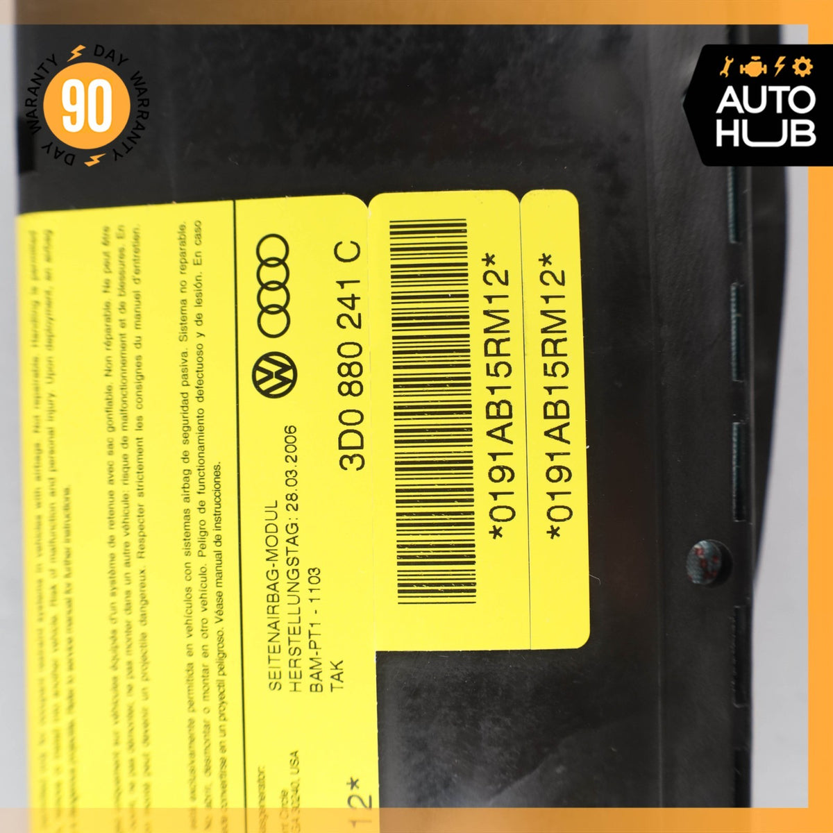 Bentley Continental Flying Spur Seat Airbag Air Bag SRS Front Left Side OEM 39k - photo 10