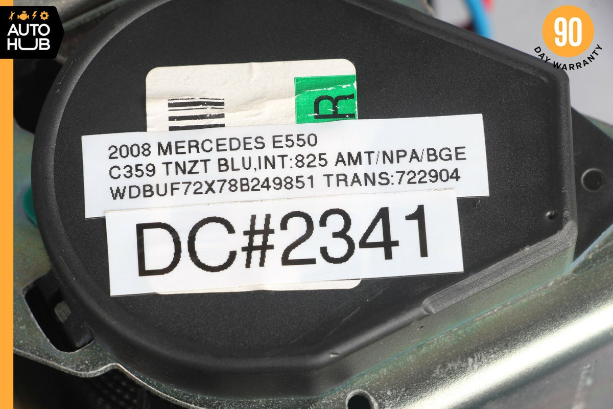 07-09 Mercede W211 E550 CLS550 Front Right Passenger Side Seat Belt Black OEM - photo 12