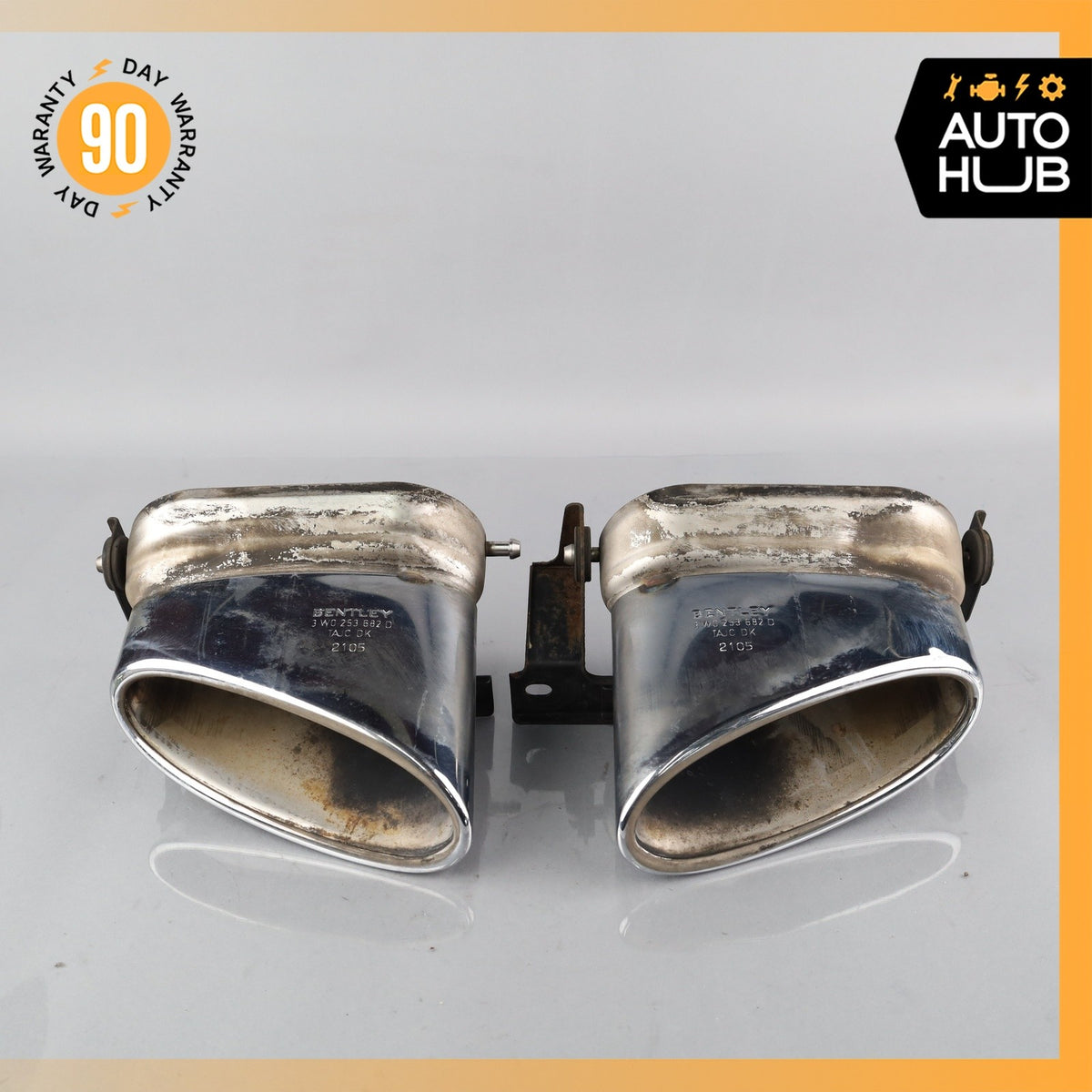 Bentley Continental Flying Spur Exhaust Muffler Tips Left & Right Set OEM - photo 1