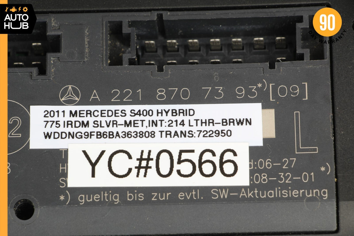 07-13 Mercedes W221 S400 S550 Front Left Driver Side Under Seat Control Unit OEM - photo 8