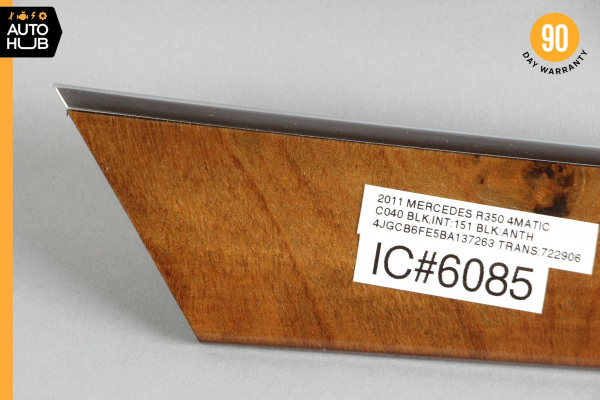 06-13 Mercedes W251 R350 R500 Front Right Side Door Panel Bezel Trim Wood OEM - photo 2