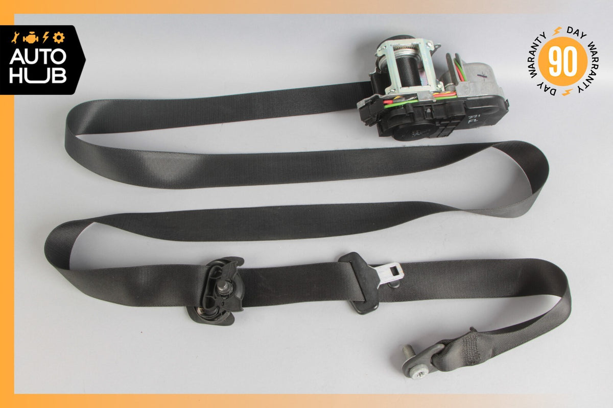 07-10 Mercedes W221 S550 S63 AMG Front Left Driver Side Seat Belt Black OEM - photo 1