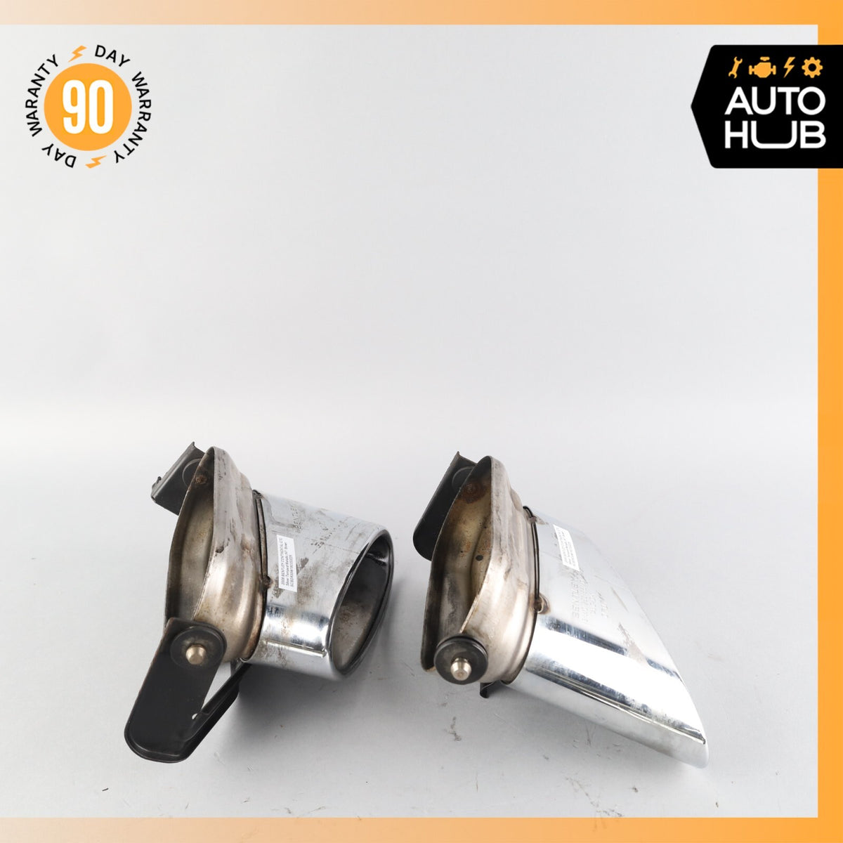 Bentley Continental GTC GT Exhaust Muffler Tips Left and Right Set OEM 46k - photo 8
