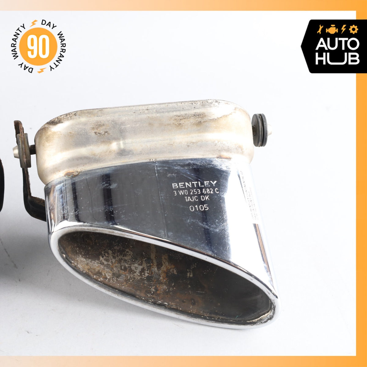 Bentley Continental GT GTC Exhaust Muffler Tips Left and Right Set OEM 73k - photo 7