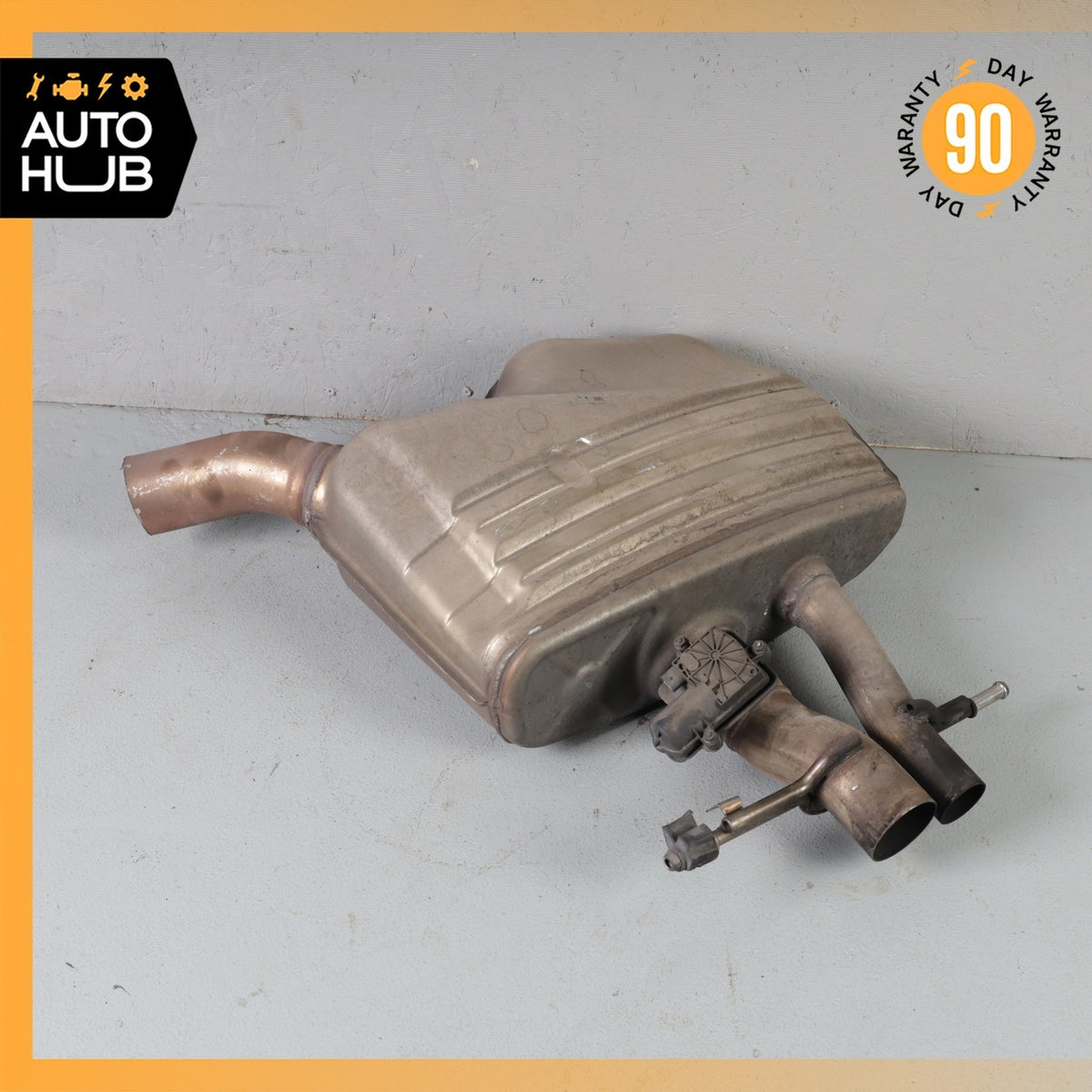 14-17 Mercedes W222 S63 AMG Sedan Exhaust Muffler Left Driver Side OEM 77k - photo 12