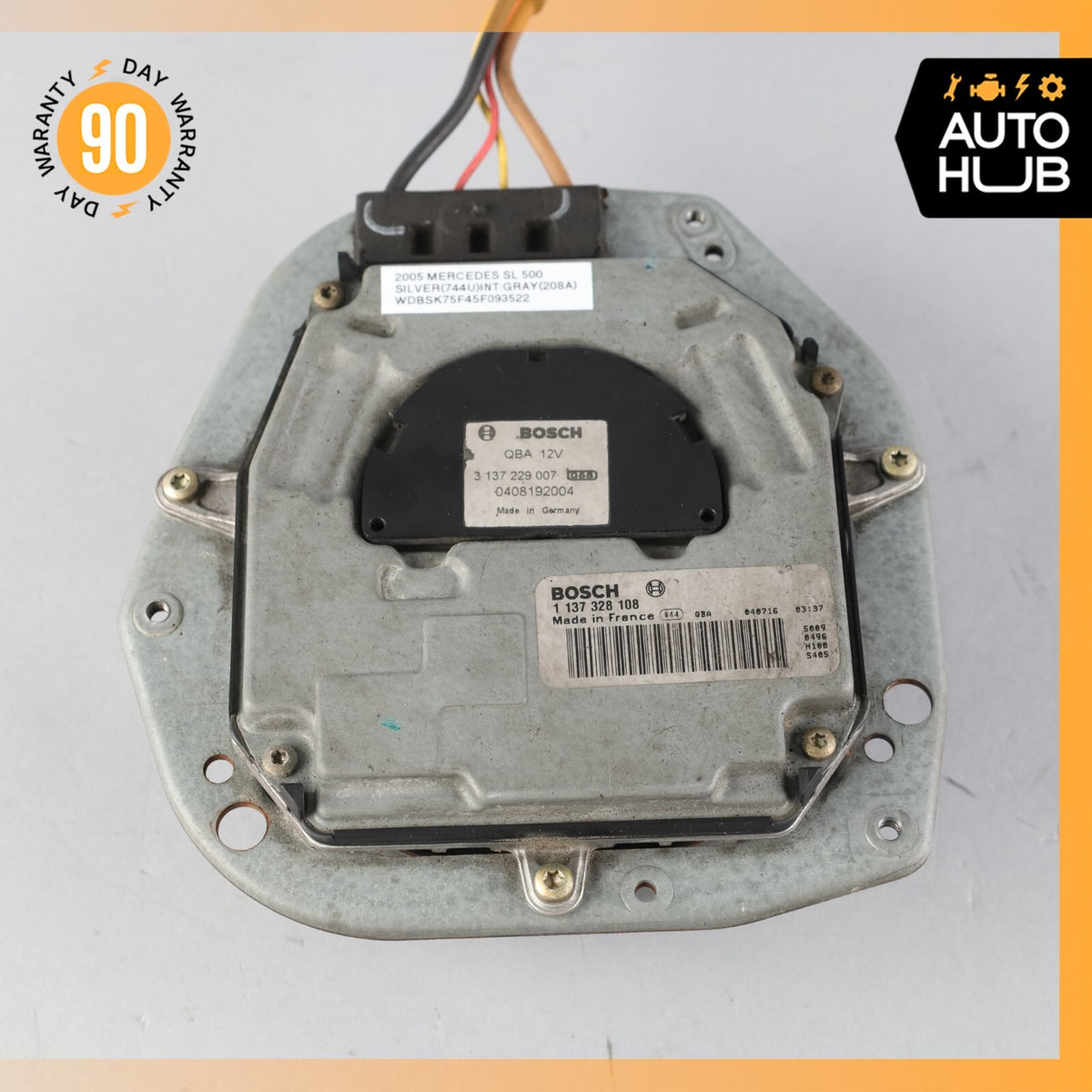 03-12 Mercedes R230 SL500 E350 E55 Engine Cooling Fan Motor Radiator BOSCH OEM - photo 5