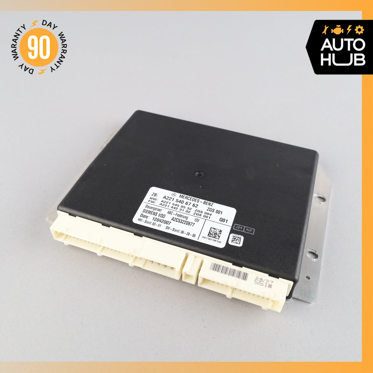 Mercedes W221 S63 S600 Active Body Control ABC Suspension Module Control OEM - photo 2