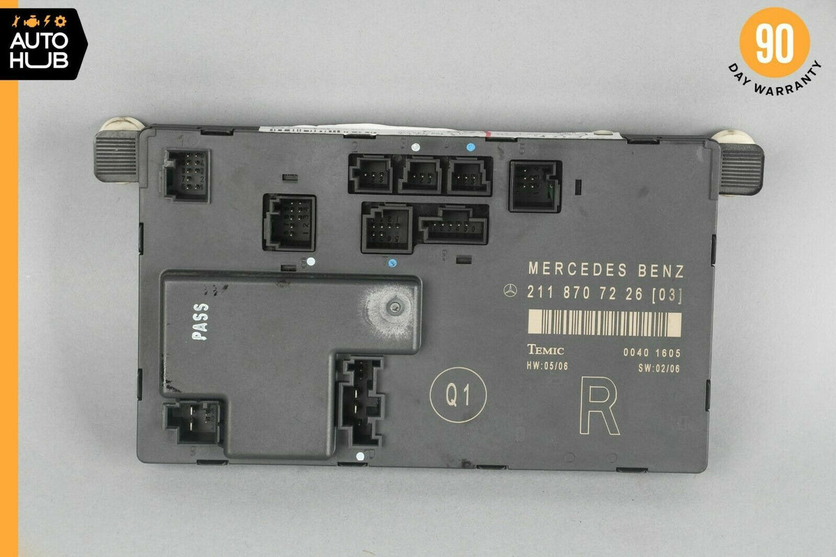 03-09 Mercede W211 E320 E550 Front Right Passenger Door Control Module OEM - photo 6
