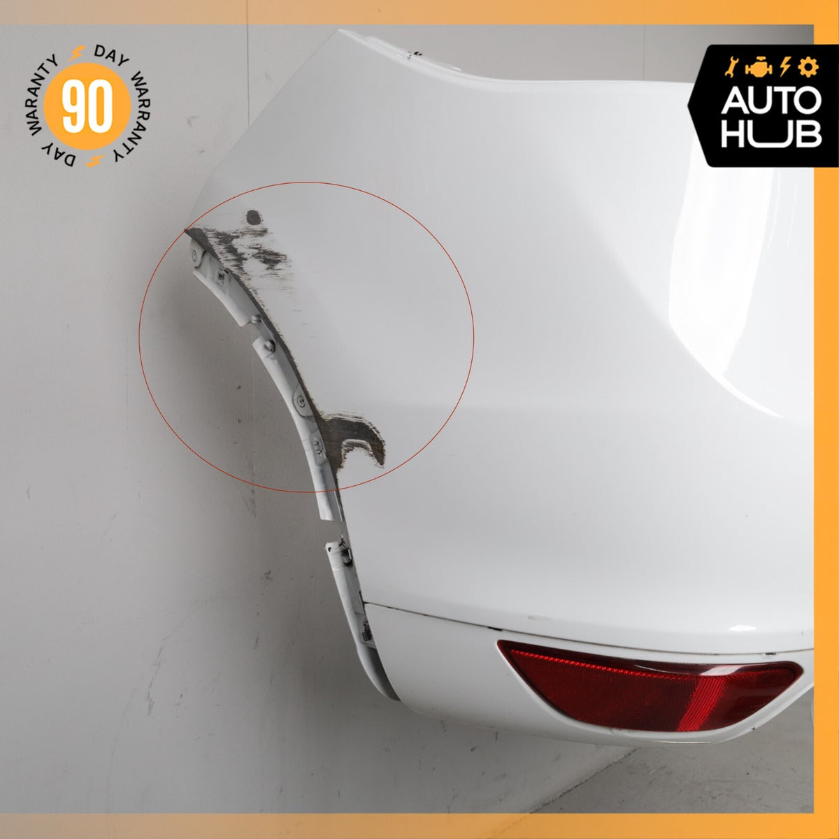 11-14 Porsche Cayenne 958 Rear Bumper Cover Assembly White OEM - photo 6