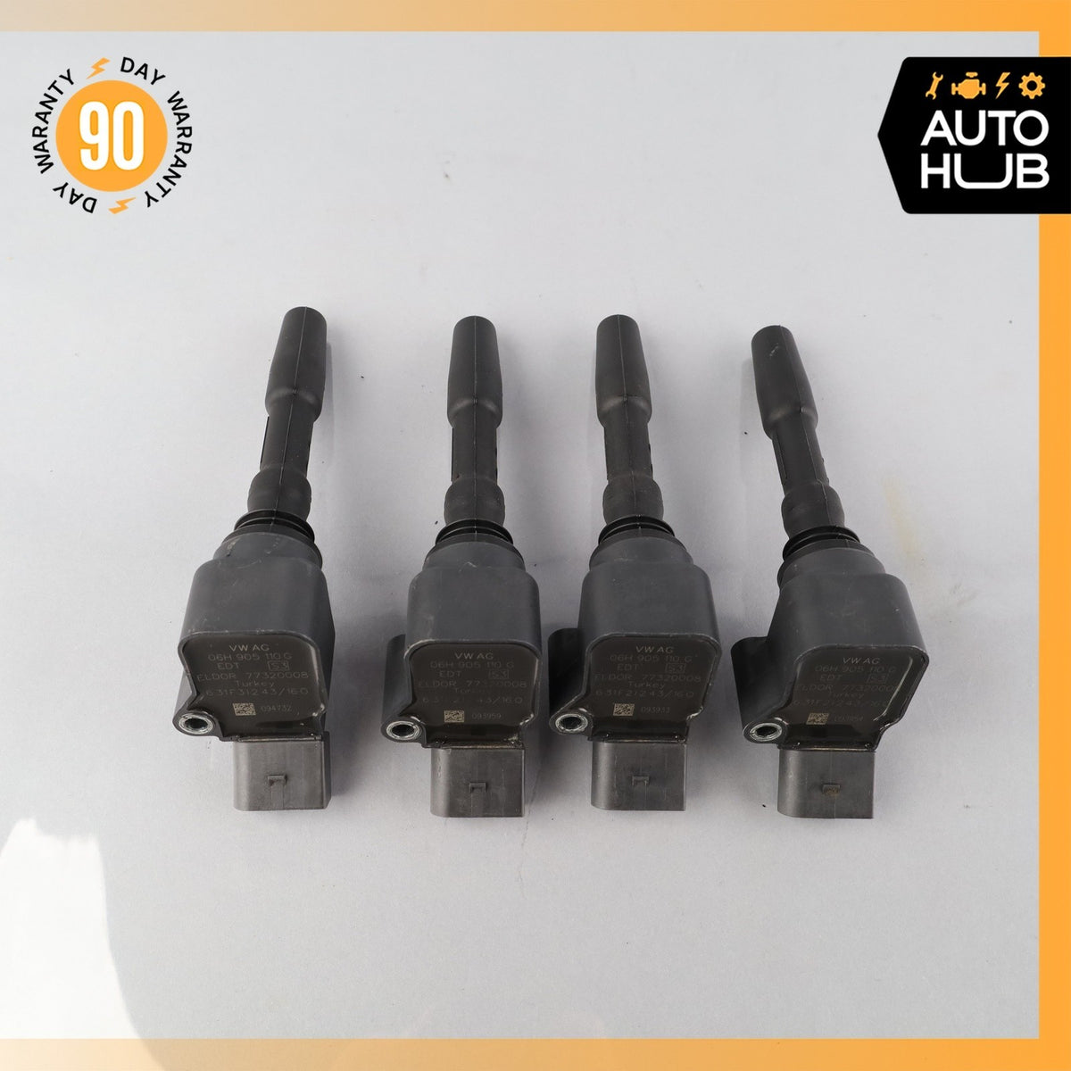 Audi 8V A3 2.0L L4 Engine Motor Ignition Coil Set of 4 06H905110G OEM - photo 2