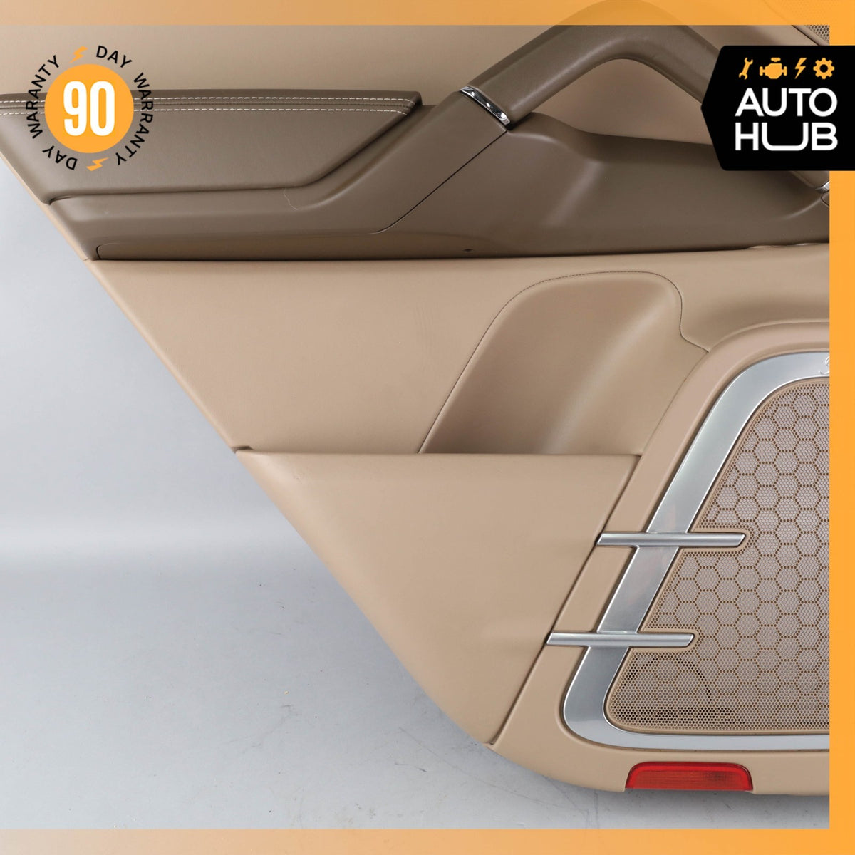 11-18 Porsche Cayenne 958 Turbo Rear Left Side Interior Door Panel Leather OEM - photo 5