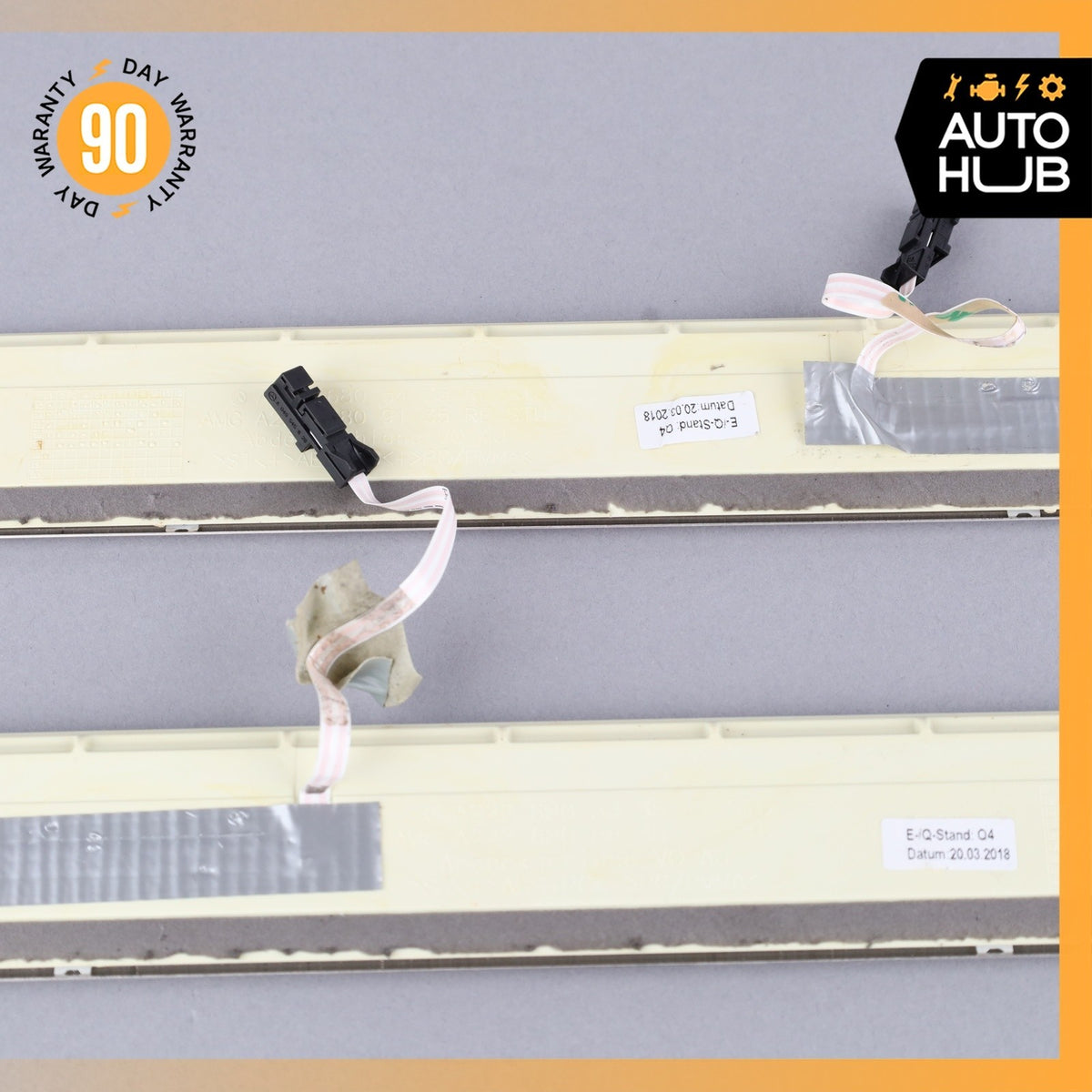 Mercedes W222 S450 S600 Front & Rear Illuminated Door Step Sill Panel Set OEM - photo 12