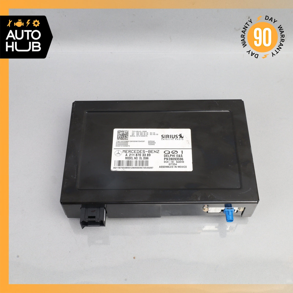 03-09 Mercedes X164 GL450 GL350 CLK550 CL550 Sirius Satellite Radio Receiver OEM - photo 3