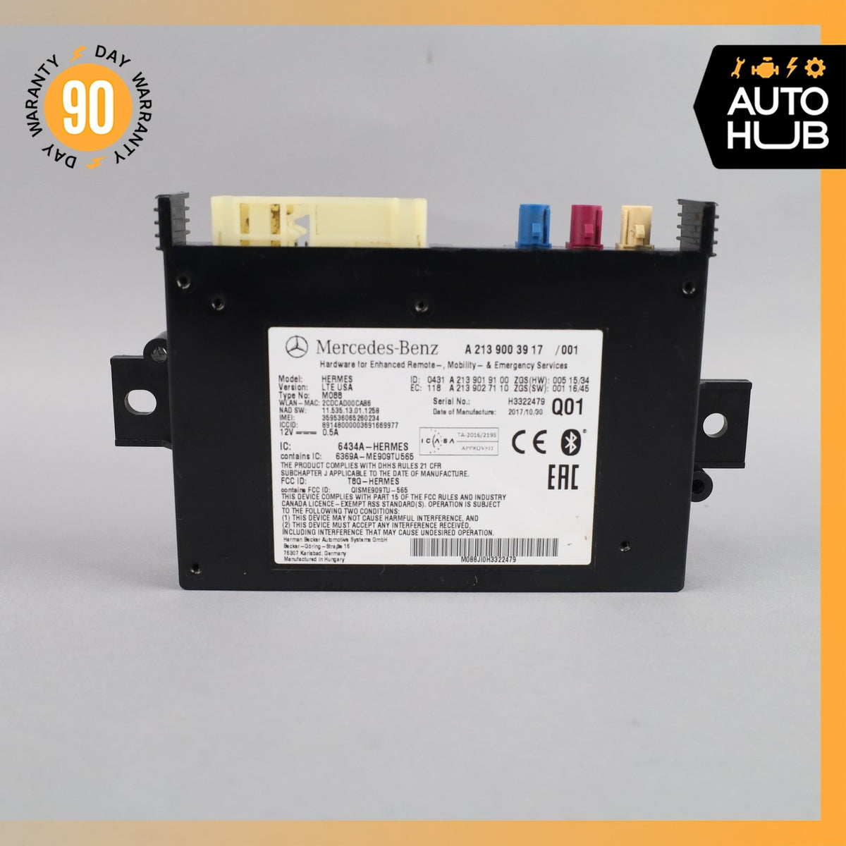 Mercedes W205 C63 AMG Telematic Communication Control Module OEM - photo 9