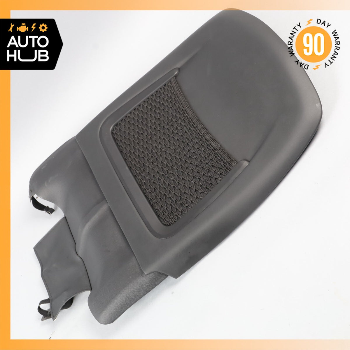 14-22 Maserati Ghibli M157 Front Left Side Seat Back Cover Black OEM - photo 8