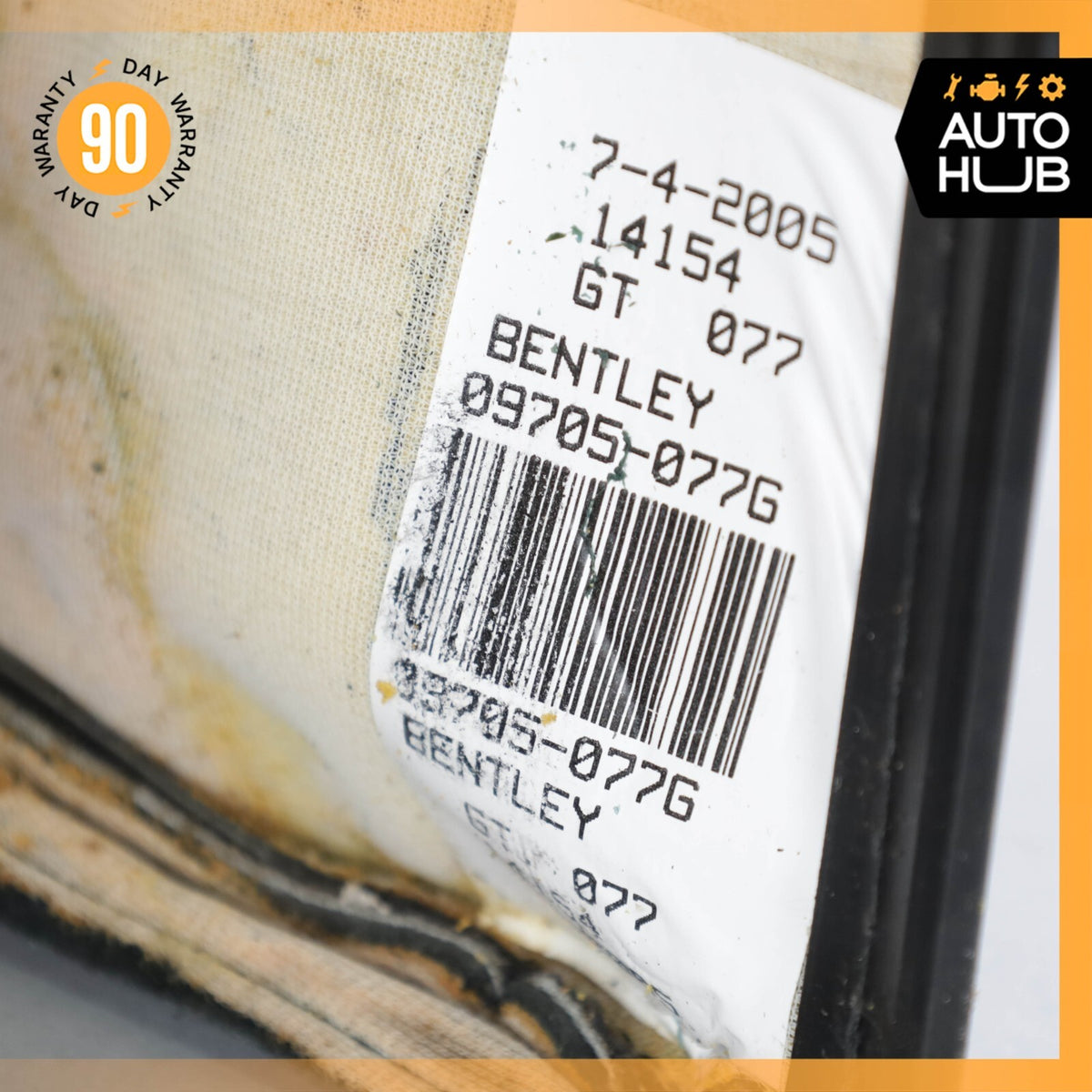 03-10 Bentley Continental GT Front Right Side Top Upper Seat Cushion OEM - photo 23