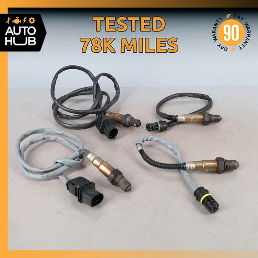 08-10 BMW E60 528i Engine Oxygen O2 Lambda Sensor Set OEM 78k - photo 1