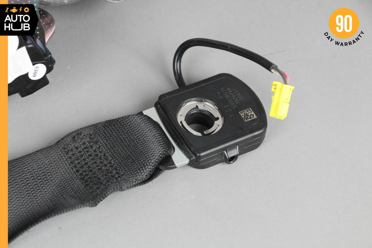 07-09 Mercedes W221 S550 S63 AMG Front Right Passenger Side Seat Belt Black OEM - photo 4
