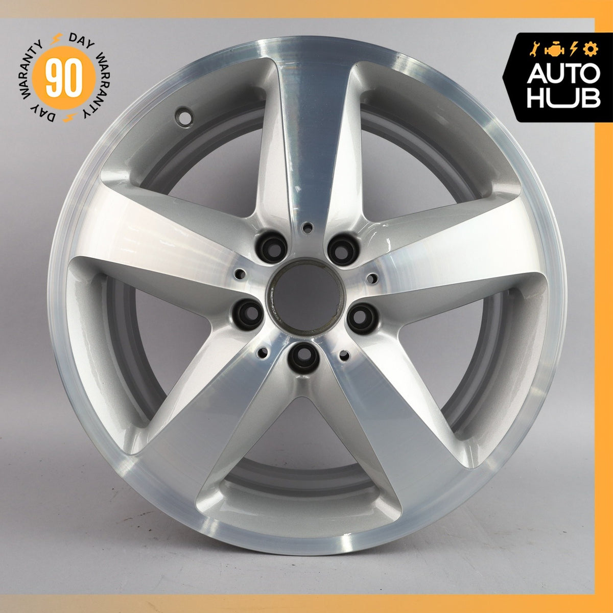 Mercedes R171 SLK350 SLK280 7.5 x 17 17" Wheel Rim Silver 1714010502 OEM - photo 2