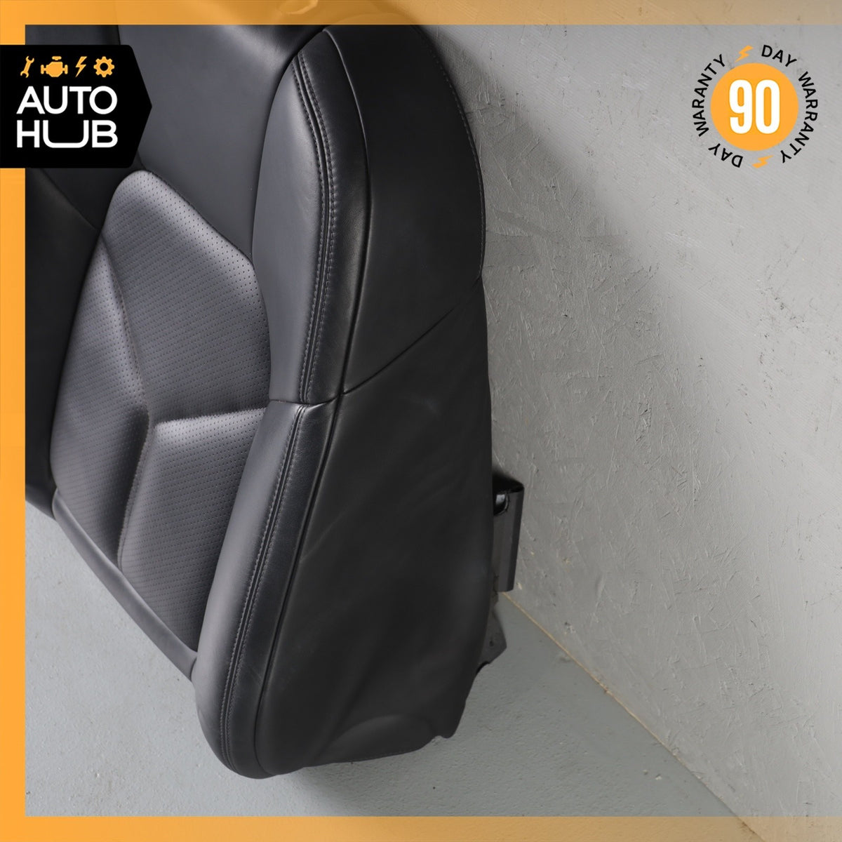 15-18 Porsche Macan 95B Front Right Side Seat Upper Cushion Leather Black OEM - photo 9