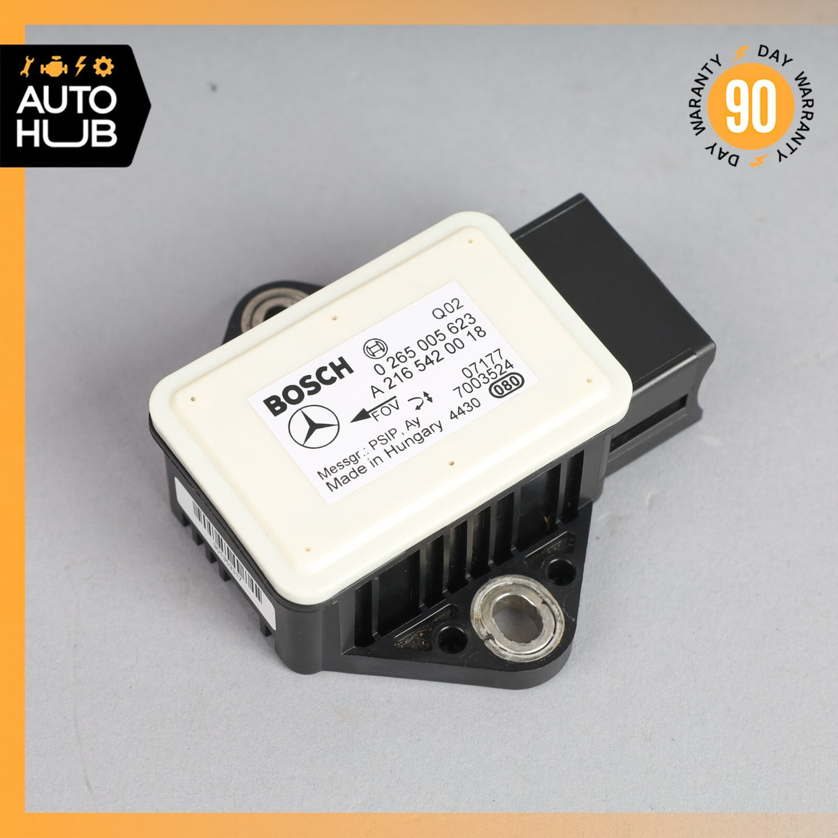 03-12 Mercedes R230 SL550 SL55 CLS500 Yaw Turn Rate Acceleration Sensor OEM 68k - photo 1
