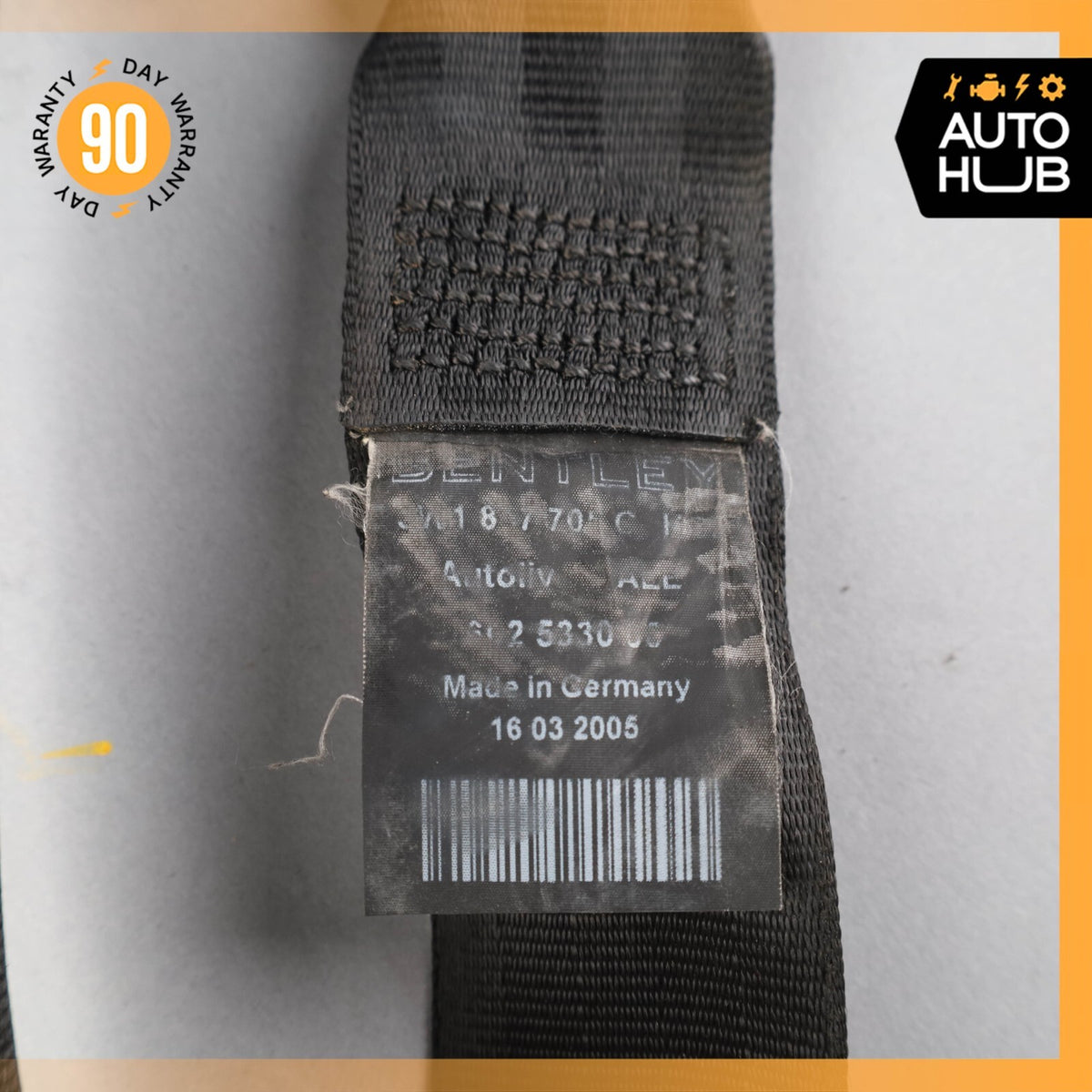 03-06 Bentley Continental GT Front Left Driver Side Seat Belt OEM - photo 20