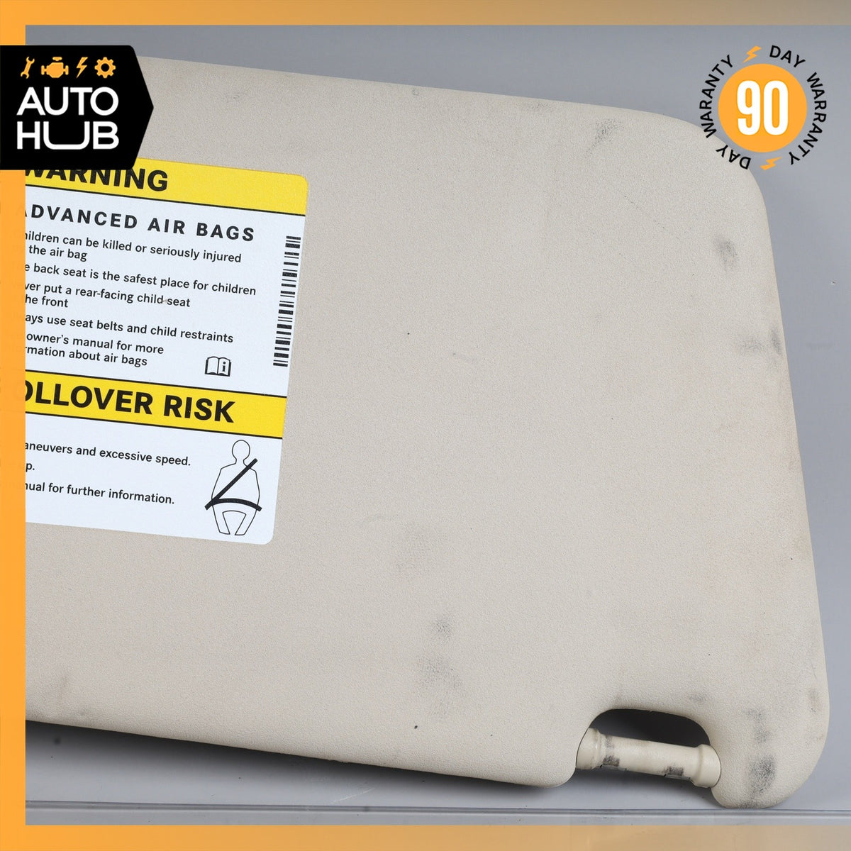 10-15 Mercedes X204 GLK250 GLK350 Left Side Sunvisor Sun Visor Beige OEM - photo 3