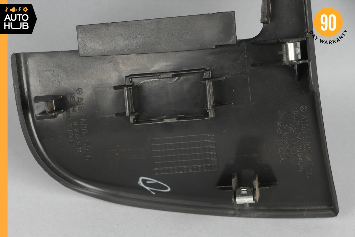 98-05 Mercedes W163 ML320 ML350 Dashboard Left Side Trim Cover Black OEM - photo 6