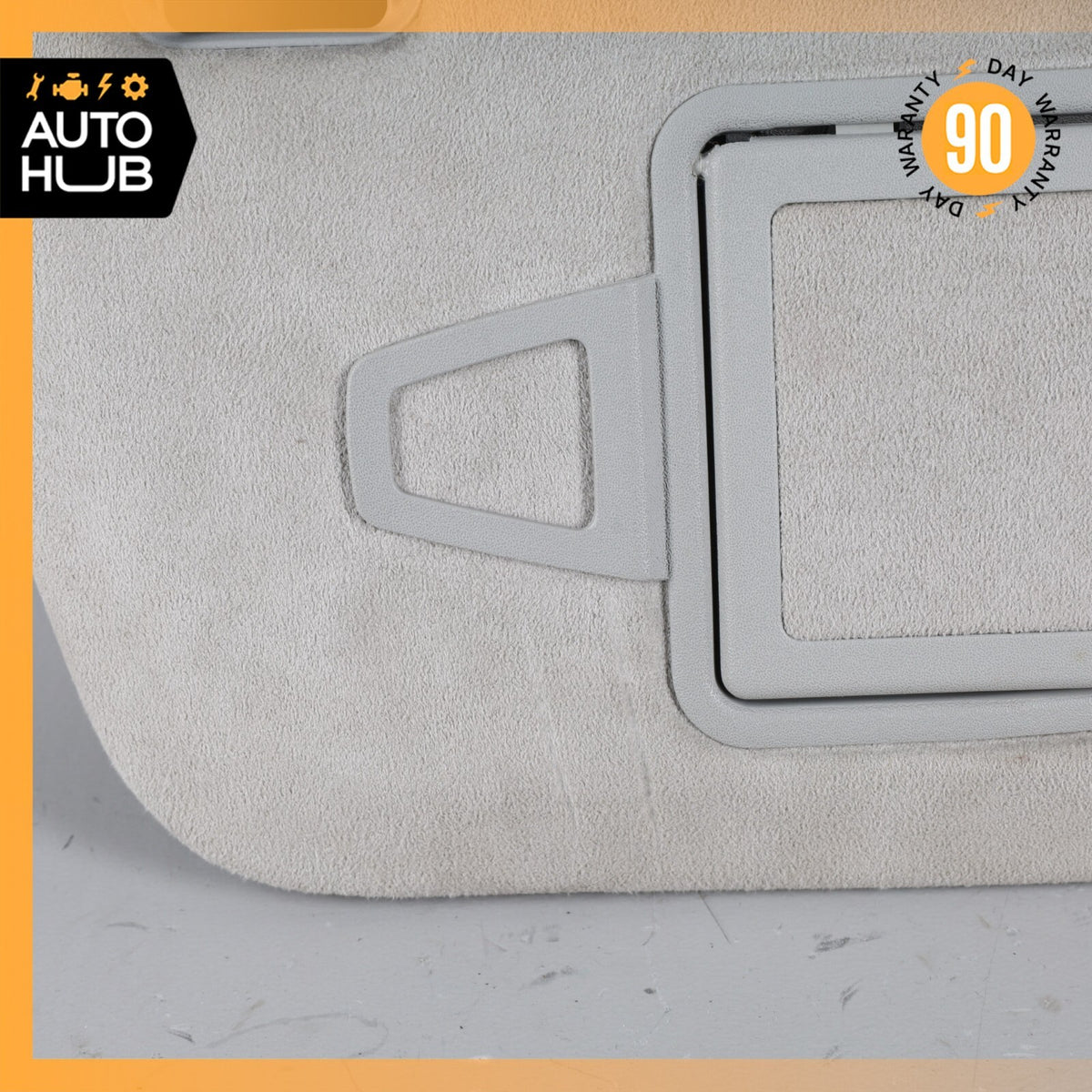 Mercedes W221 S600 CL550 Right Side Sun Visor Shade Sunvisor Gray Suede OEM - photo 3
