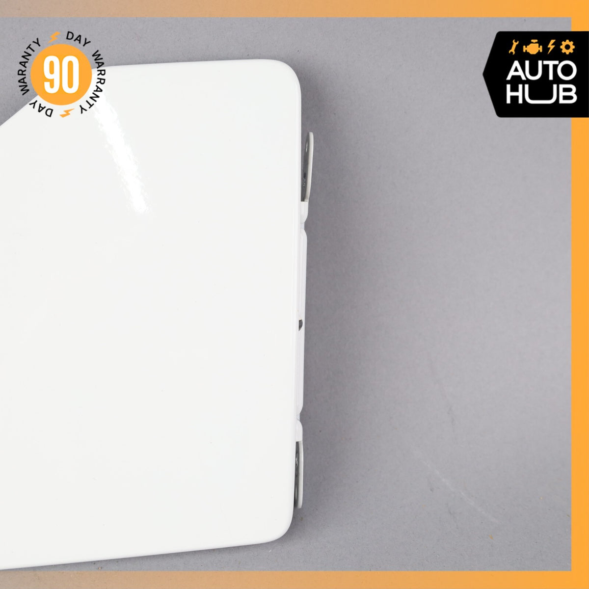 04-09 Cadillac XLR Fuel Door Lid Gas Tank Cover White 10333885 OEM - photo 2
