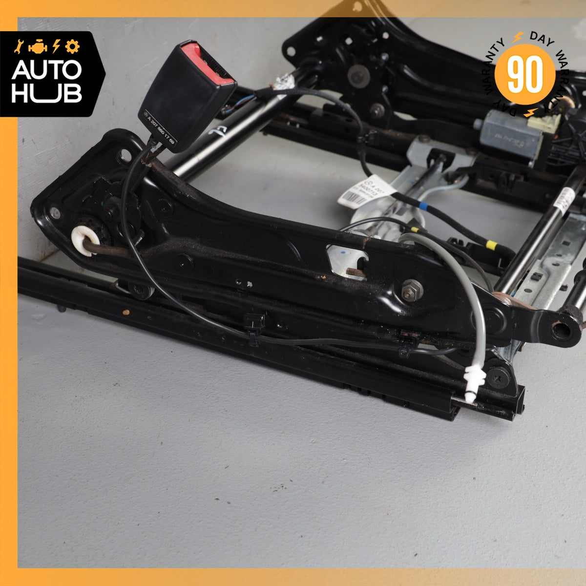 10-17 Mercedes W207 E350 C250 Front Left Seat Rail Track Frame w/ Motors OEM - photo 9