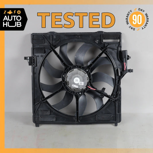 07-14 BMW E70 X5 X6 50i 48i Engine Radiator Cooling Fan Motor Assembly OEM - photo 1