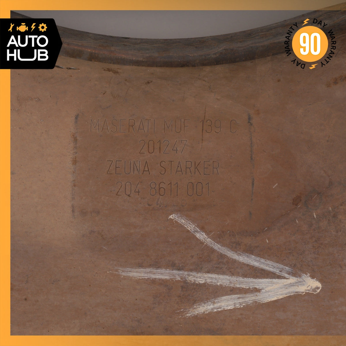 05-07 Maserati Quattroporte M139 Exhaust Mid Pipe Center Resonator Silencer 84k - photo 3