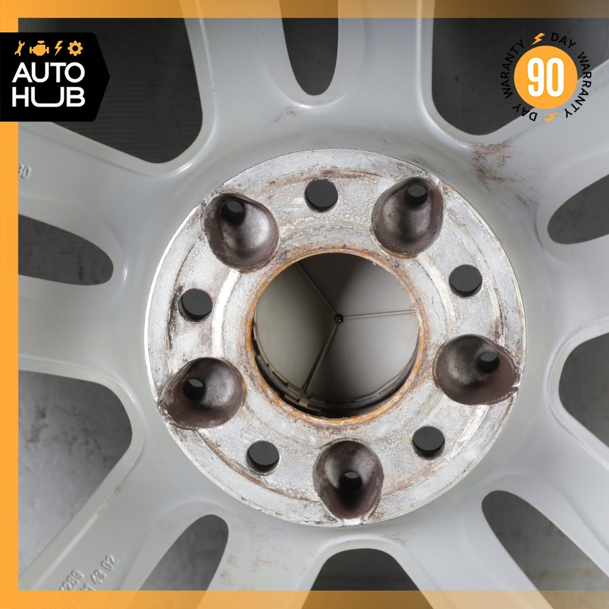 Mercedes W209 CLK350 SLK350 8.5 X 17 17" Rear Wheel Rim Silver 2094014302 OEM - photo 15