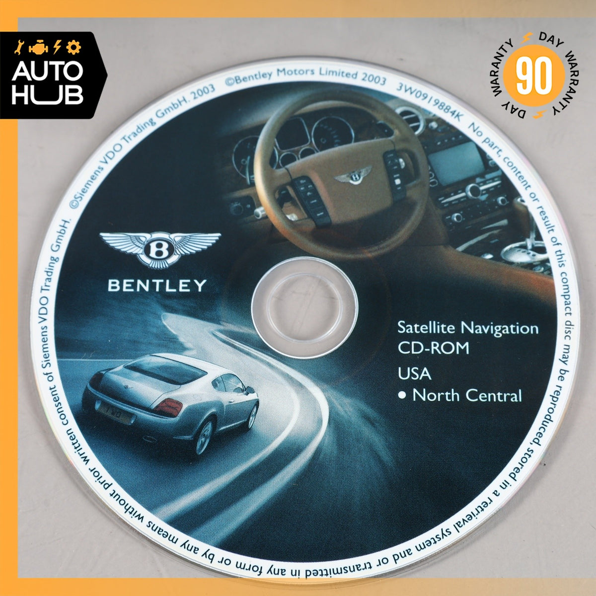 03-11 Bentley Continental GT GTC Comand GPS Map Navigation Disc Set OEM 87k - photo 5