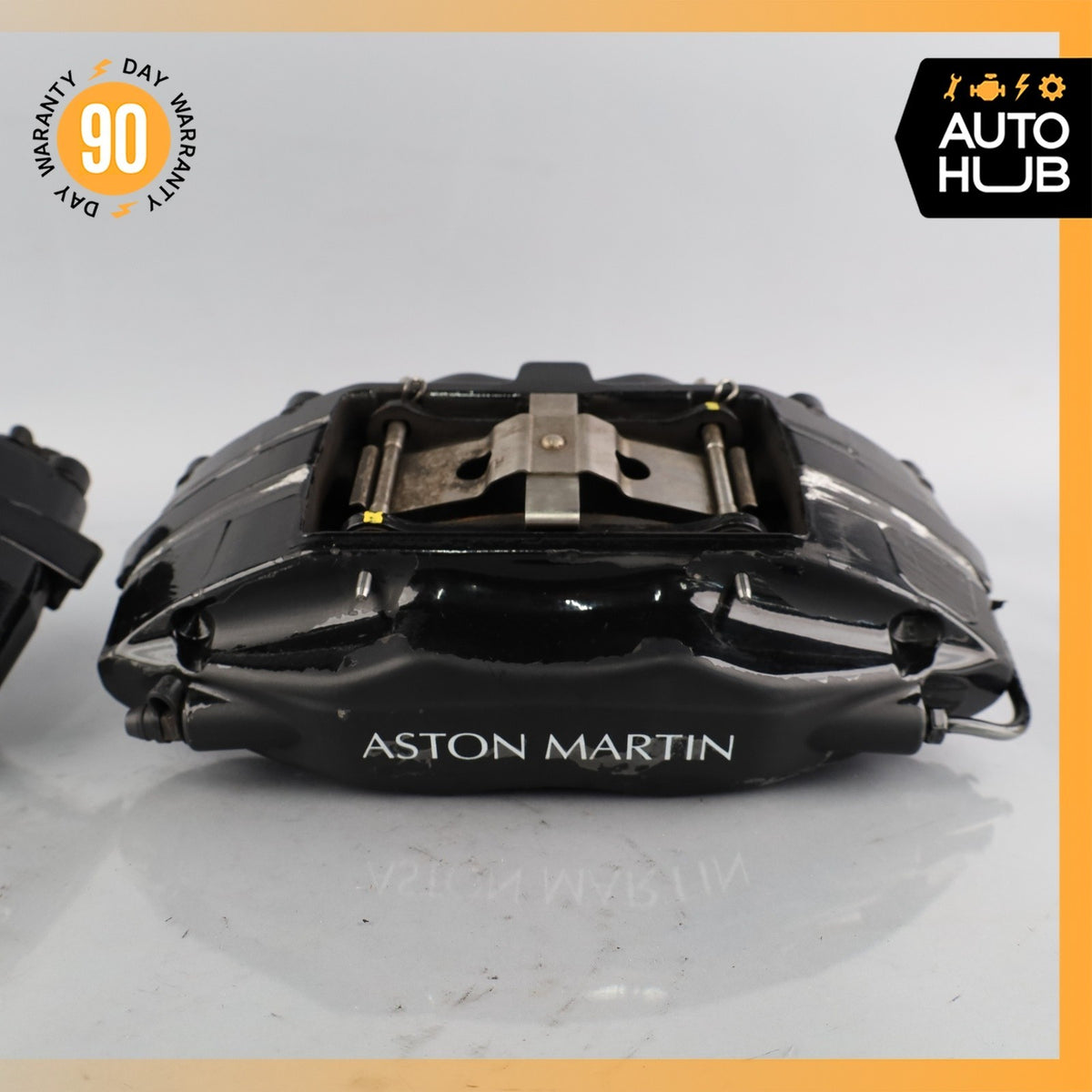 03-04 Aston Martin DB7 Vantage Front Brake Caliper Set Black 28124627AA OEM 38k - photo 4