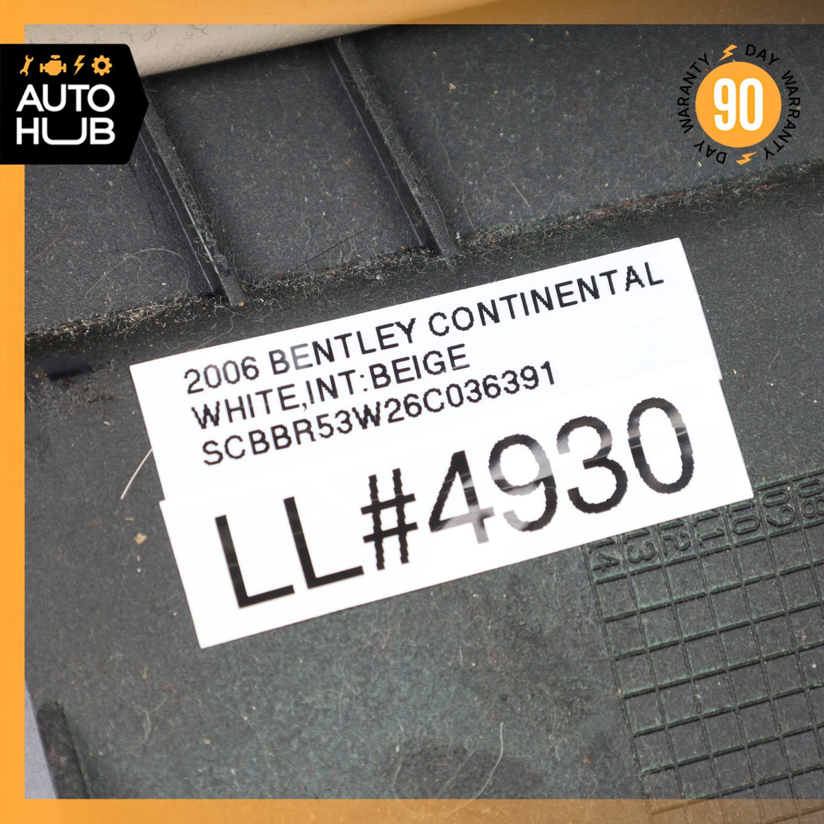 Bentley Continental Flying Spur Right Side Upper B-Pillar Cover Trim OEM 80k - photo 15