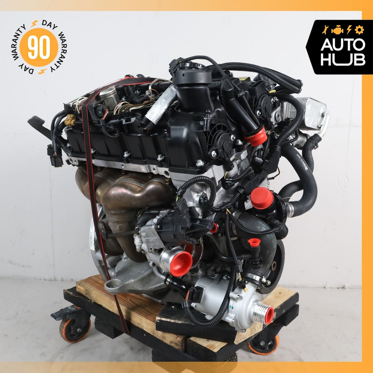 12-18 BMW F30 320i RWD 2.0L N20B20U0 Engine Motor Assembly w/ Turbo OEM 75k - photo 2