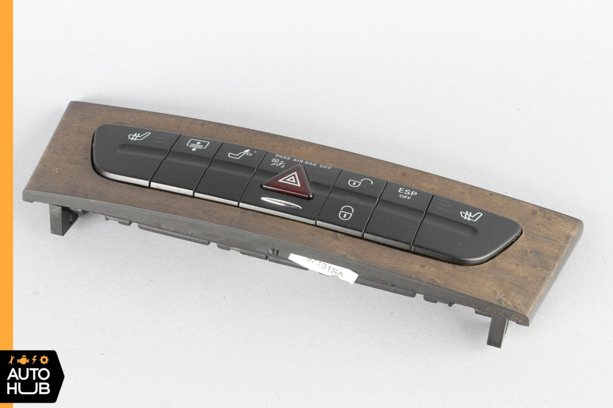 03-06 Mercedes W211 E350 E500 Hazard Control Door Lock Switch Panel 2118218758 - photo 7