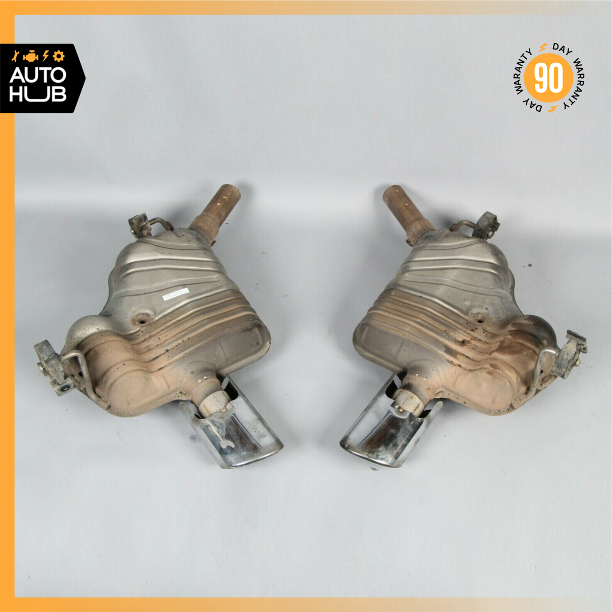 06-10 Mercedes W251 R350 R500 R550 Exhaust Mufflers Muffler Tips Assembly OEM - photo 1