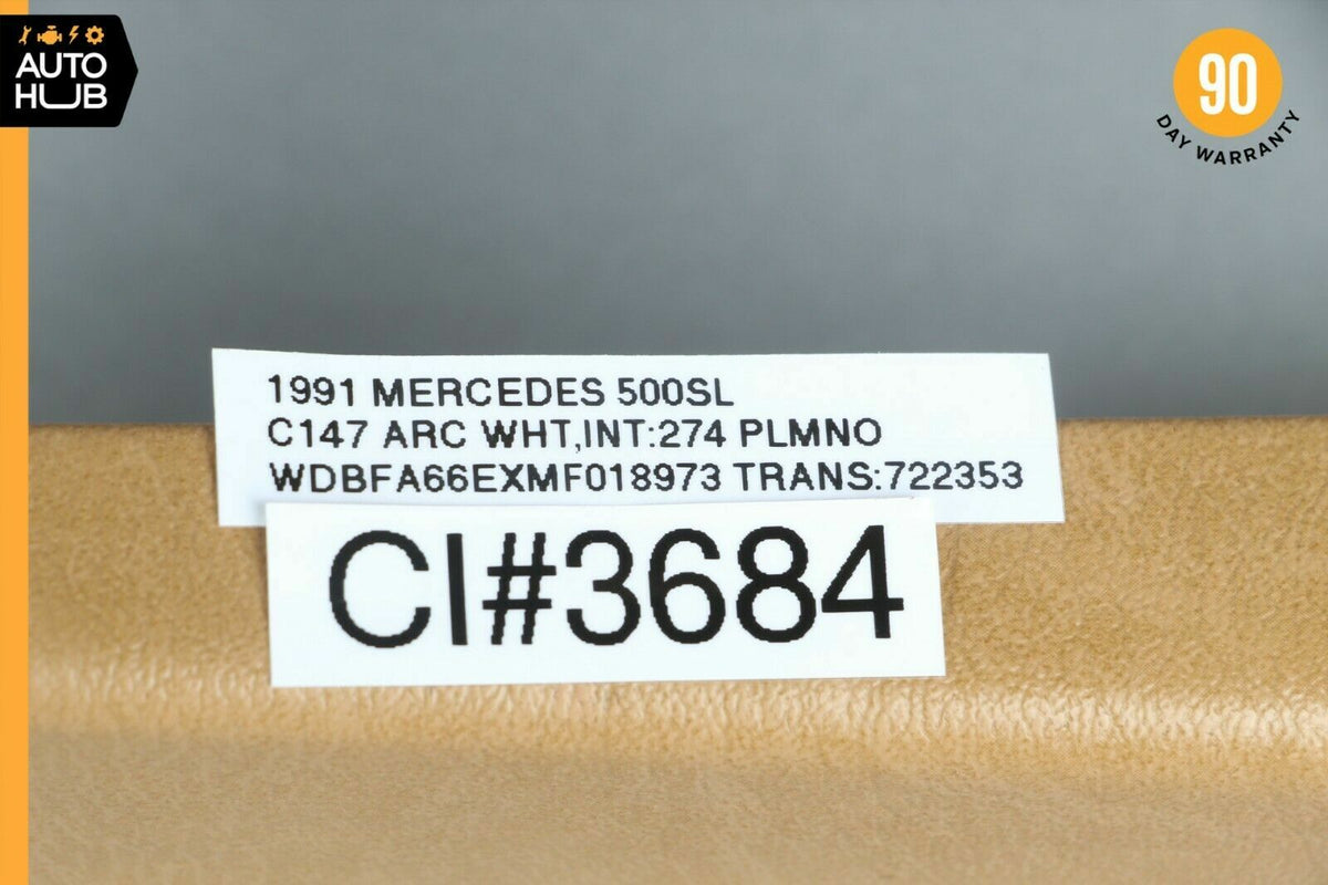 90-02 Mercedes R129 500SL SL320 SL600 Upper Center Console Trim Java OEM - photo 12