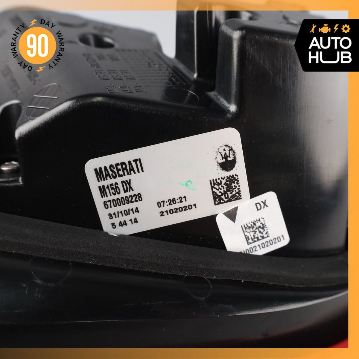 14-20 Maserati Quattroporte M156 Right Side Inner Tail Light Lamp 670009228 OEM - photo 16