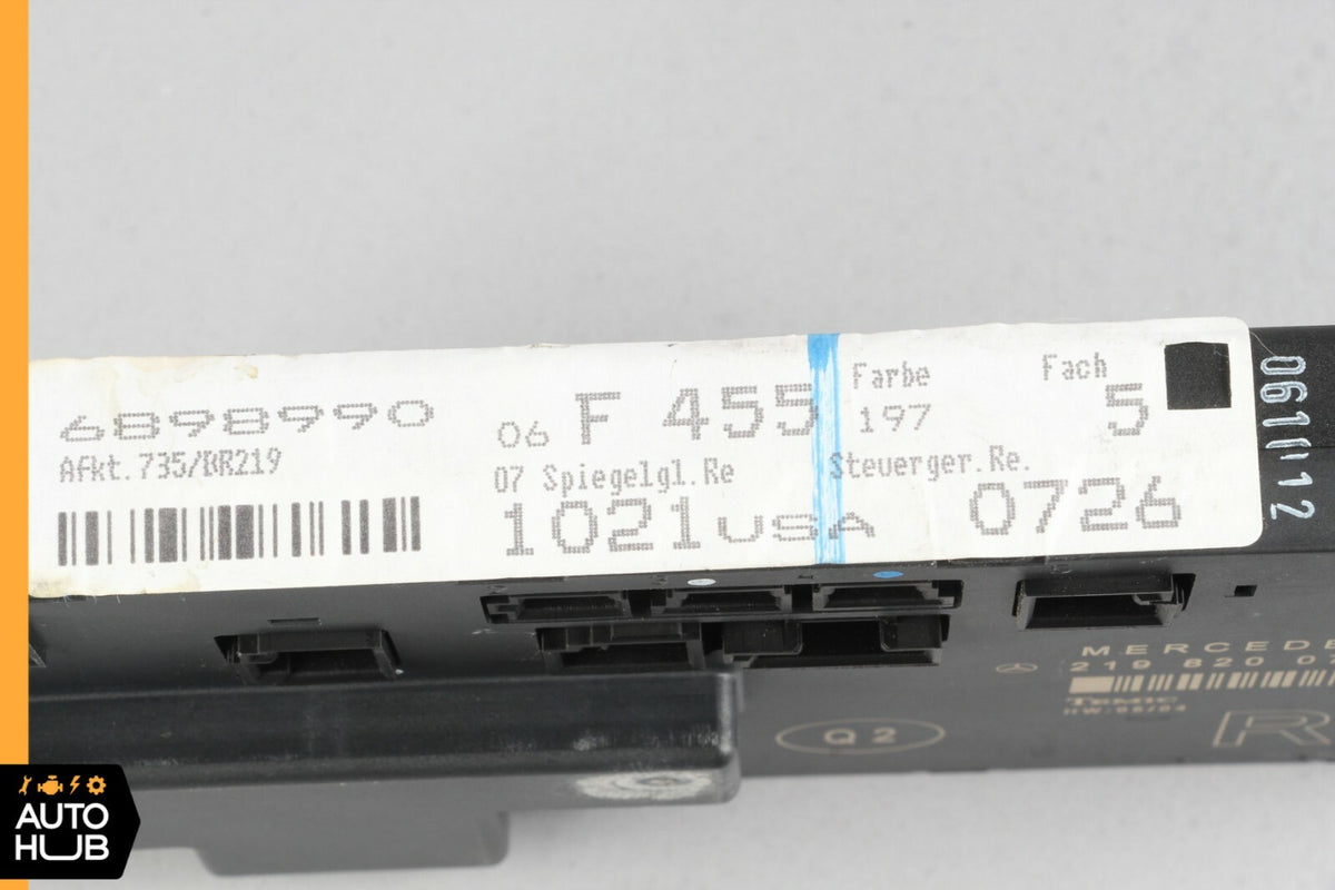 06-11 Mercede W219 CLS550 CLS55 Front Right Passenger Door Control Module OEM - photo 8